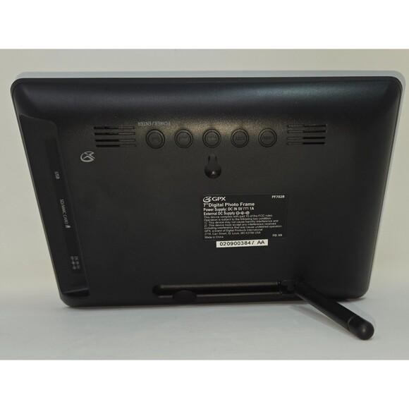 GPX 7" Digital Photo Frame TFT LCD Clock Calendar SD Card and USB with Box Guide - Picture 3 of 16